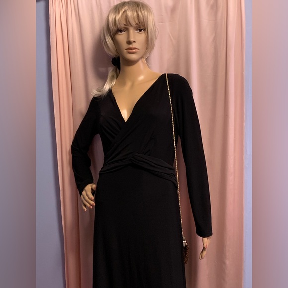 Joseph Ribkoff black long sleeve evening dress - Picture 9 of 9